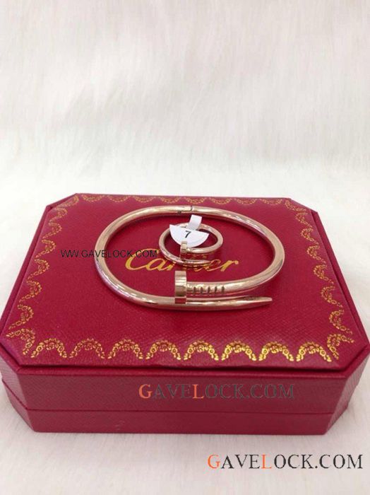 Replica Cartier Bracelet & Ring Set Rose Gold